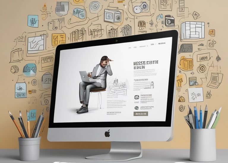 The image features the facade of a modern office building with a clean, geometric design. It is constructed with a combination of red brick and large glass panels, and there is a prominently displayed sign for Tata Consultancy Services in blue. Trees partially frame the view, and a lamppost is visible at the foreground.