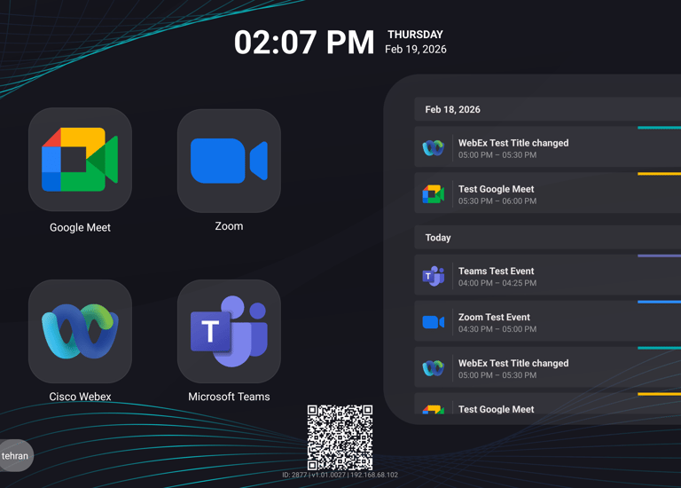 Intuitive and simple UI for Meeting Rooms
