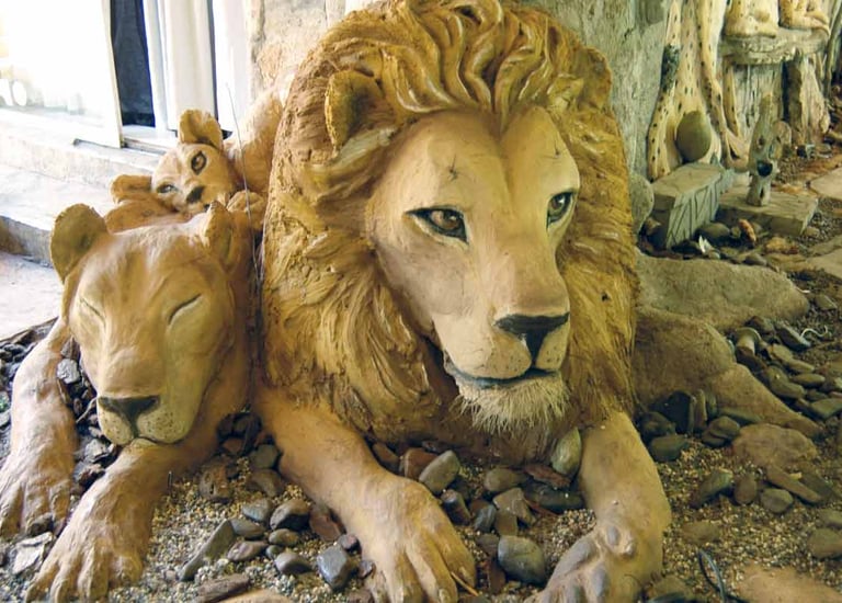 sculptcrete-lion sculpt cement coatings by tswanacrete botswana
