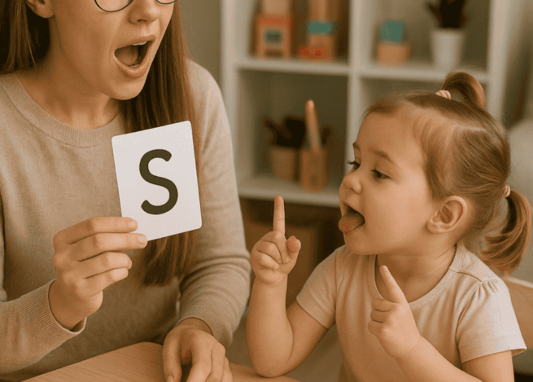 Kid undergoing Speech Therapy