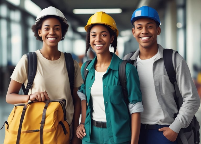 A map showing various job locations.