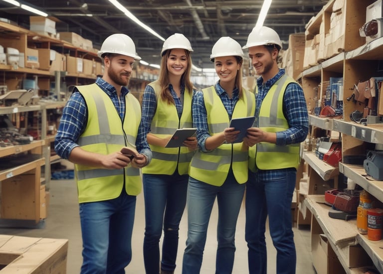 A team of professionals collaborating on a project.