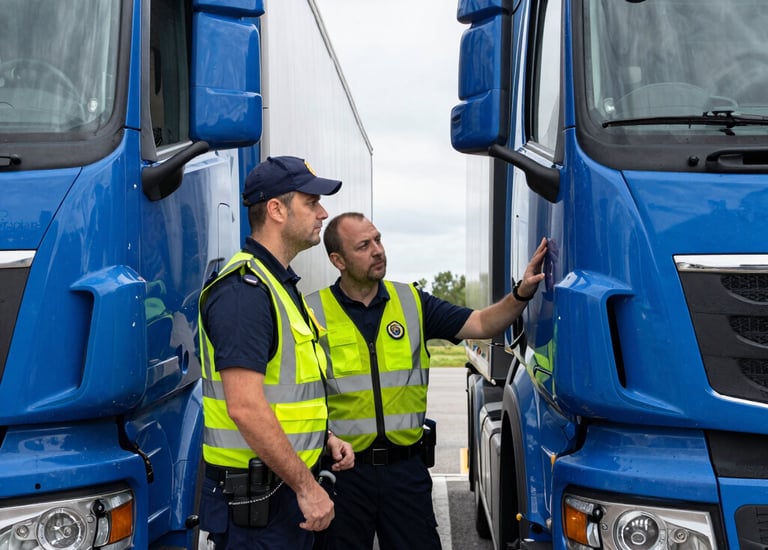 Aerial view of a large cargo terminal filled with colorful shipping containers organized in rows. Railway tracks are visible, some with train cars loaded with containers. The area is surrounded by industrial buildings and greenery.