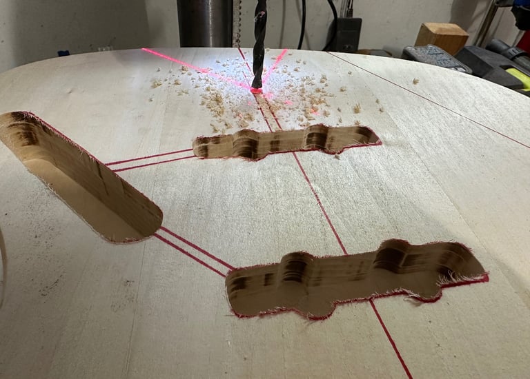 Fender Jazz Bass Custom Build on drill press