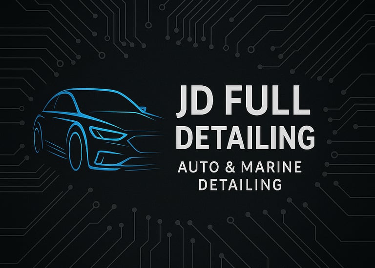 “High-gloss ceramic coating finish on black vehicle”