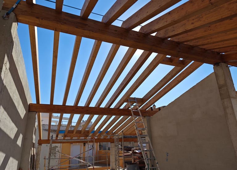 estructura de madera