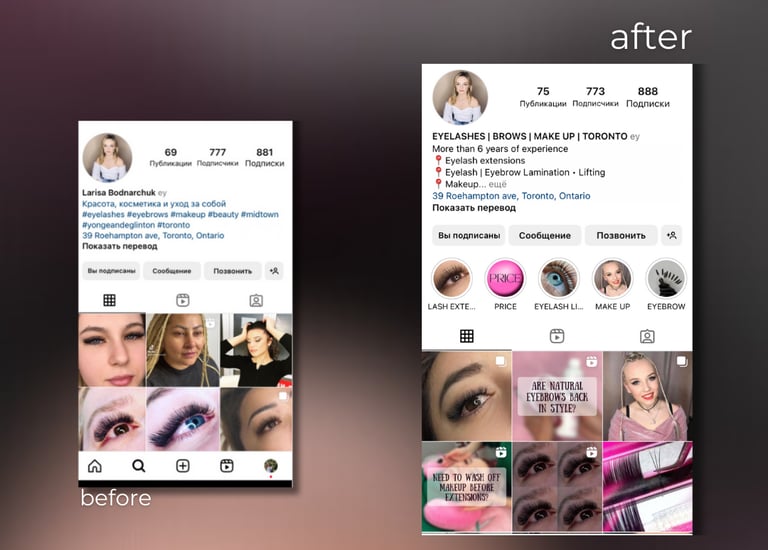 Custom graphics designed for Instagram and Facebook posts to increase brand awareness