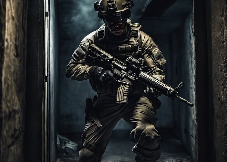 a man riding a skateboard down a street next to tall buildings