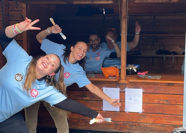 L'équipe du festival de musique électro