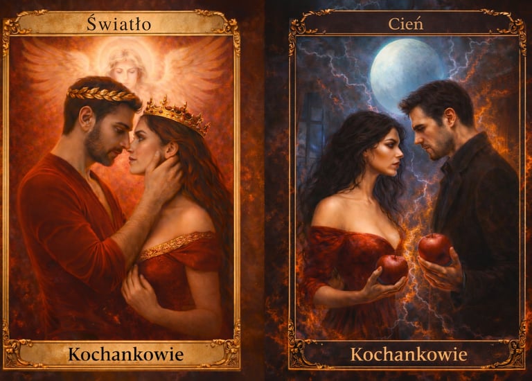 Karta kochankowie tarot podswiadomosci