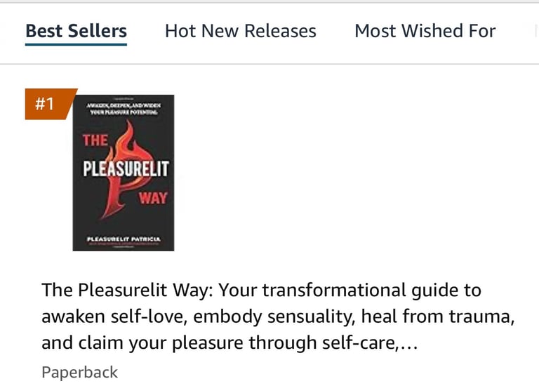 The Pleasurelit Way Book bestseller number 1 on Amazon