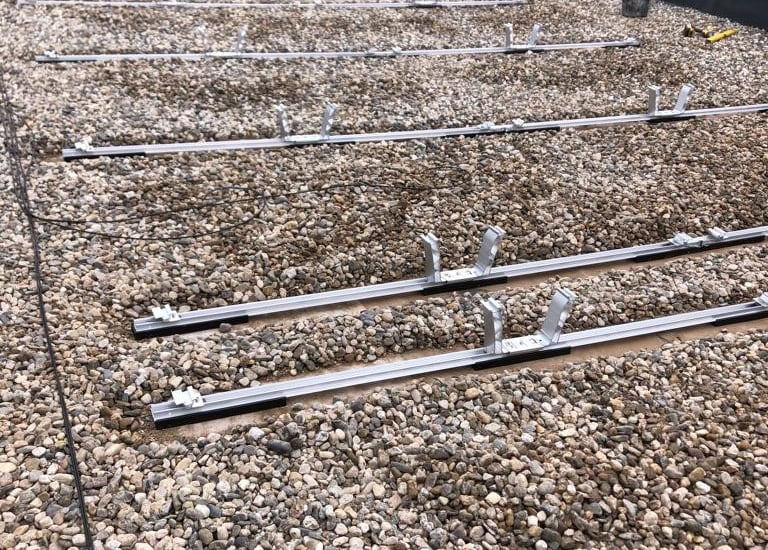 flachdach aufstellung kiesdach k2 systems ost west