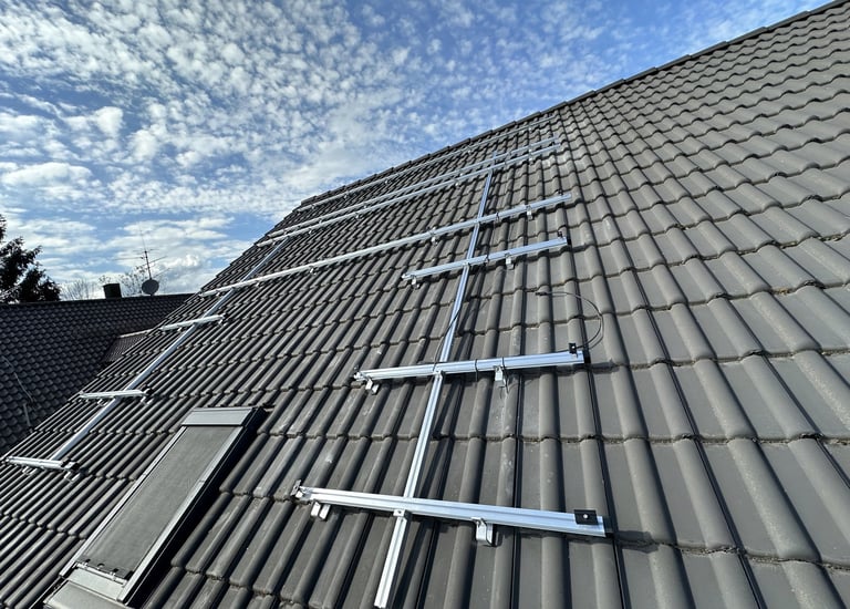 solar unterkonstruktion einlagig 