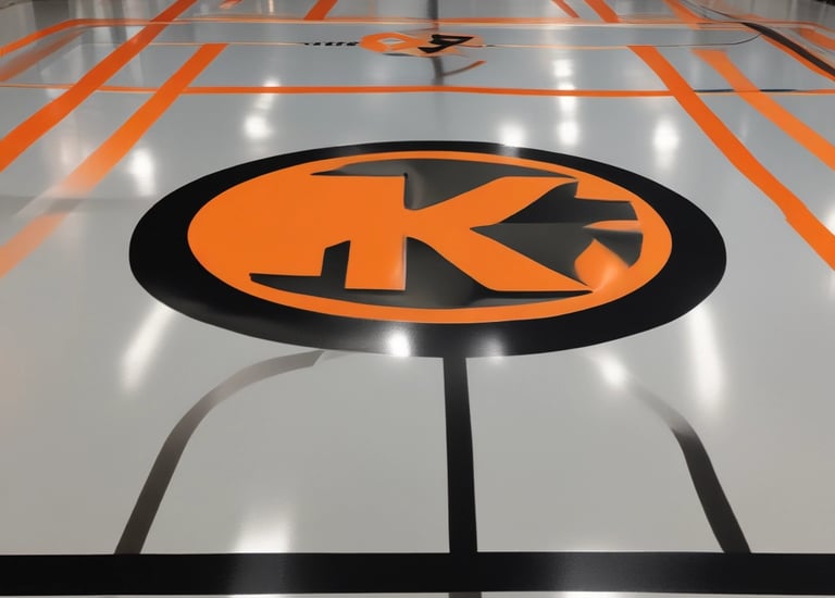 A custom kitchen countertop made with epoxy.