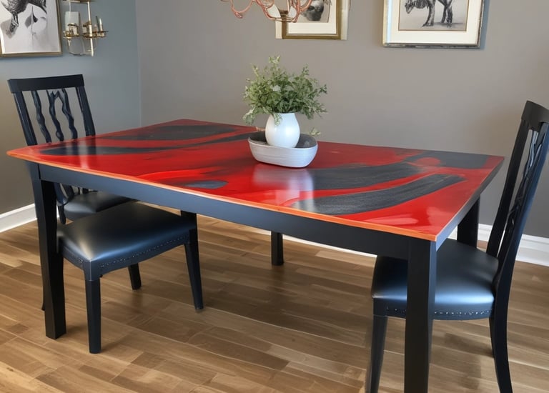 A polished concrete floor reflecting light in a commercial space.