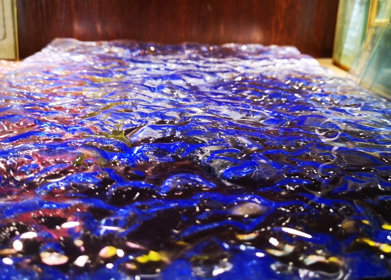 Colored Heat-Fused Glass