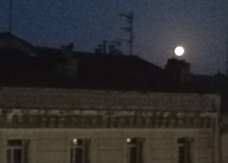 The full moon spotted last summer. 