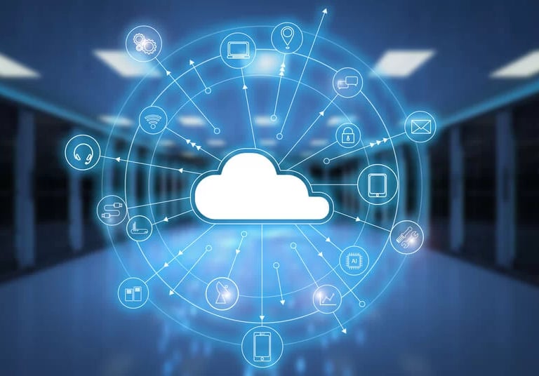 un cloud avec des applications autour