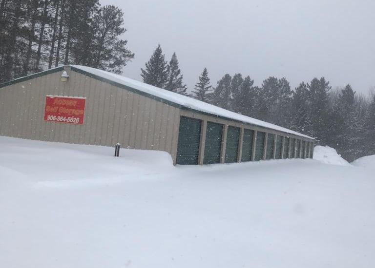 Self Storage Units, Hurley, WI - winter
