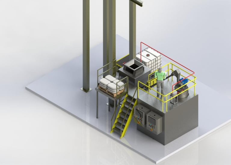 Dosificador de Borax Liquido para adhesivo no setor de papelao corrugado