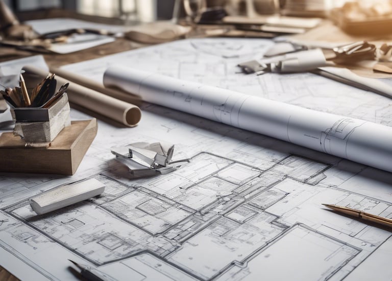 imagen mesa trabajo arquitecto