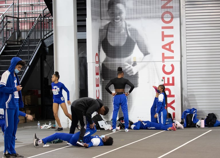Louisville Urban League Sports & Learning Complex Interior Track Environmental Graphics