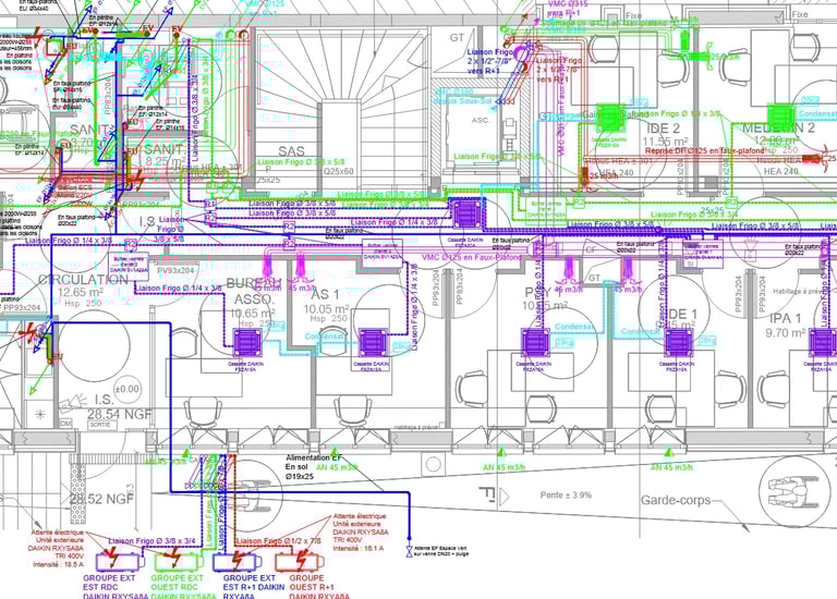 Plans 2D Autocad CVC