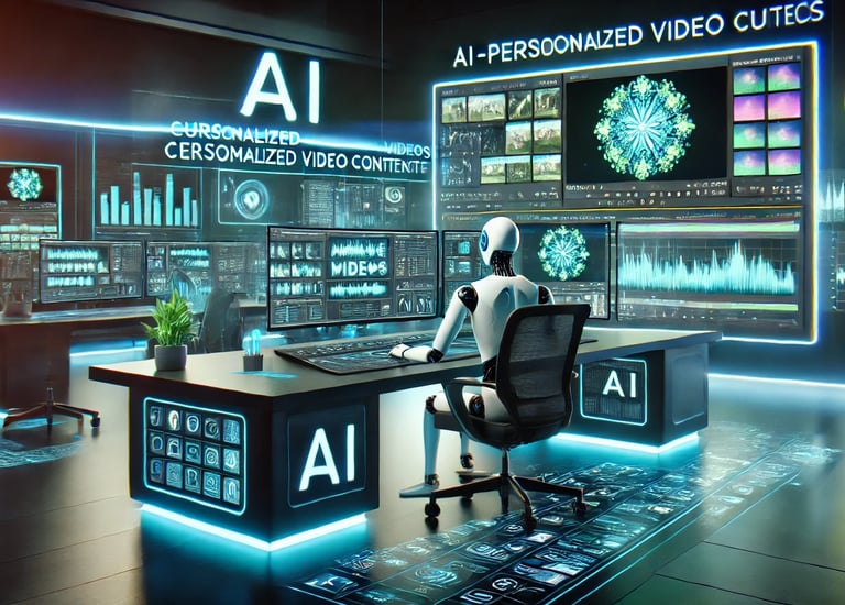 A state-of-the-art AI-powered video production suite where personalised video content is generated. 