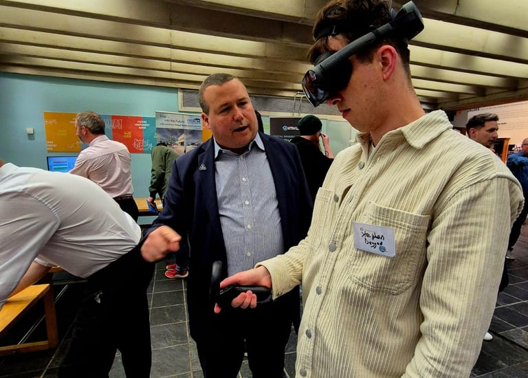 John Dabill Demonstrating VR at an international Event