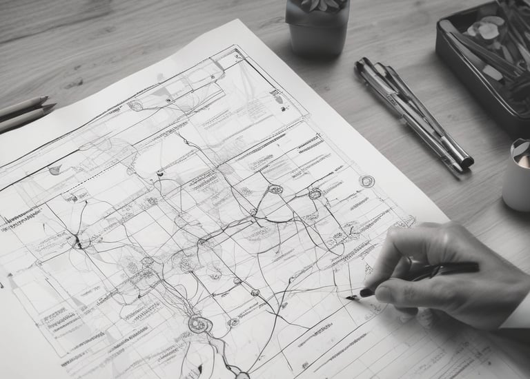 a man riding a skateboard down a street next to tall buildings