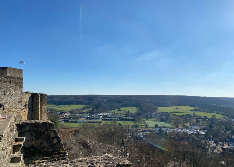 Vallée de Chevreuse vue du château de la Madeleine