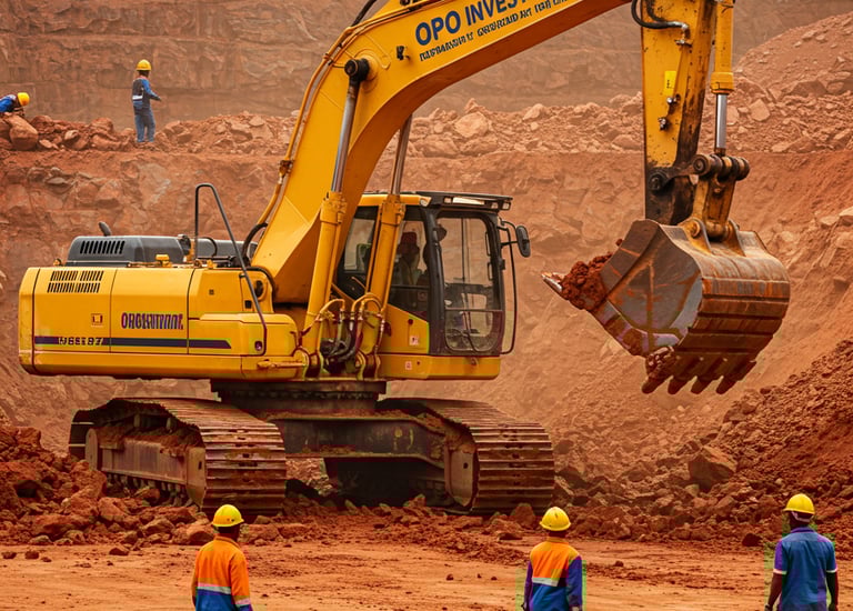 a construction worker is working on a construction site