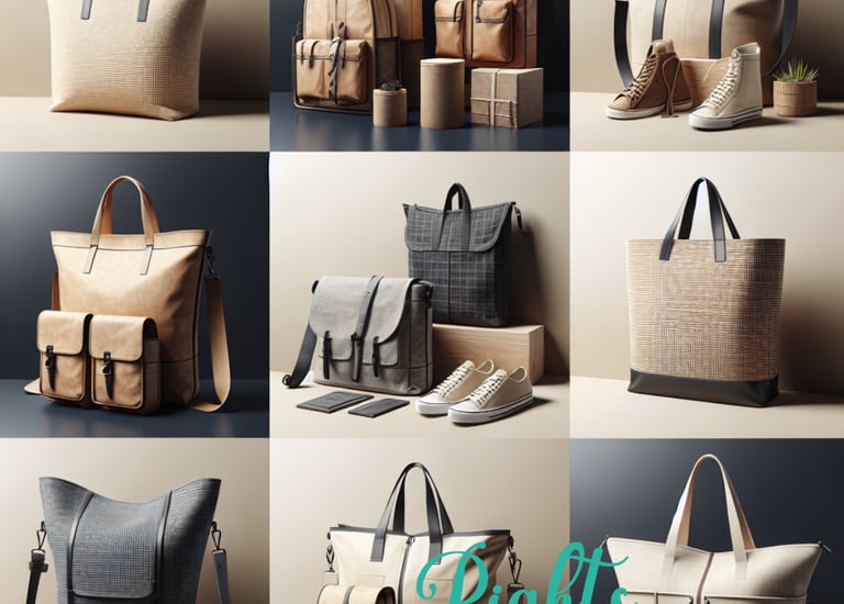 a variety of bags and bags of various types of bags