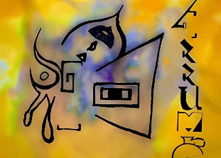 the alternative rock band Derrumbe, based in Los Angeles, California, featured a painting by Tabuchi