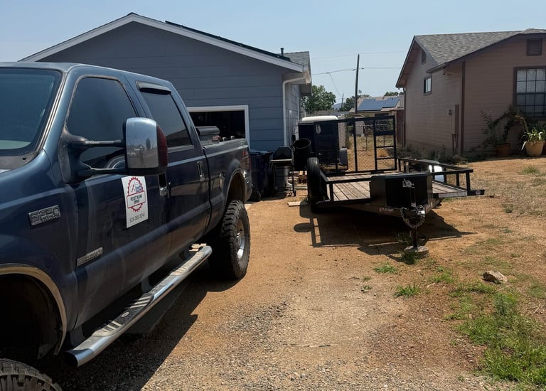 Adding a tool box to the trailer in Chino Valley, AZ