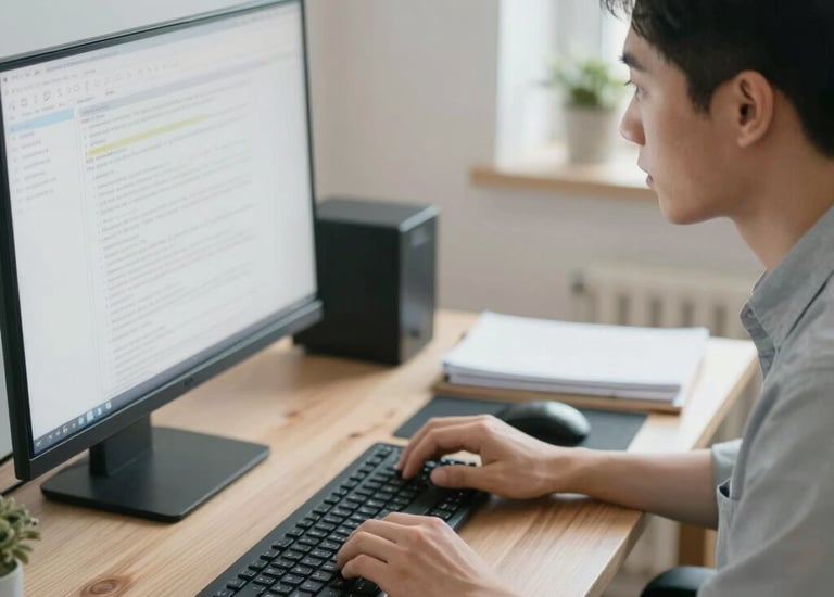 A team of annotators working collaboratively on multilingual transcription tasks.