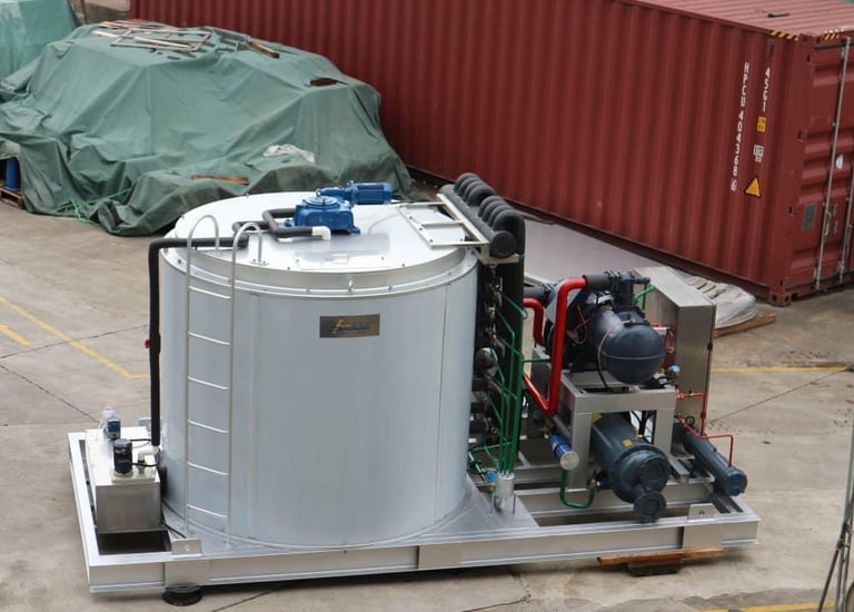 25 ton per day production capacity flake ice machine