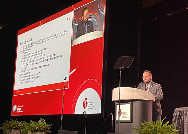 Mark N Rubin MD Presenting at International Stroke Conference