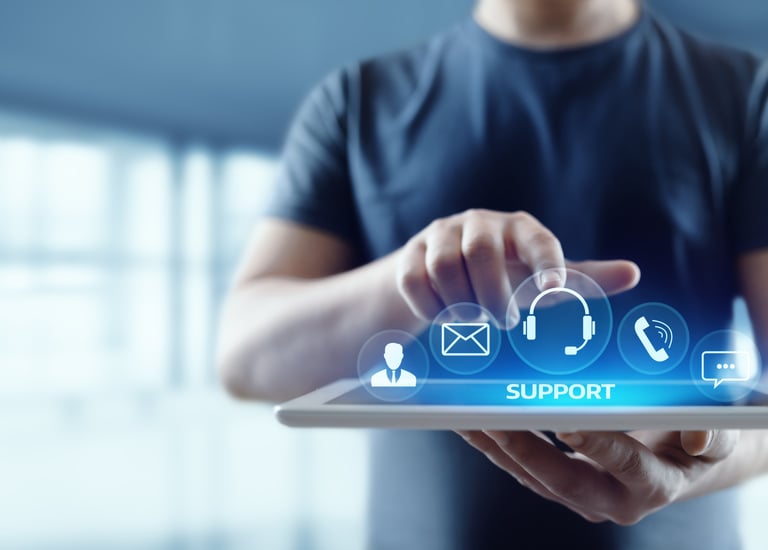 a person holding a tablet with a tablet and a tablet