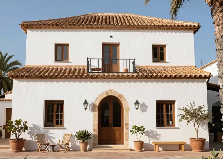 white and brown house near green grass field under white clouds and blue sky during daytime