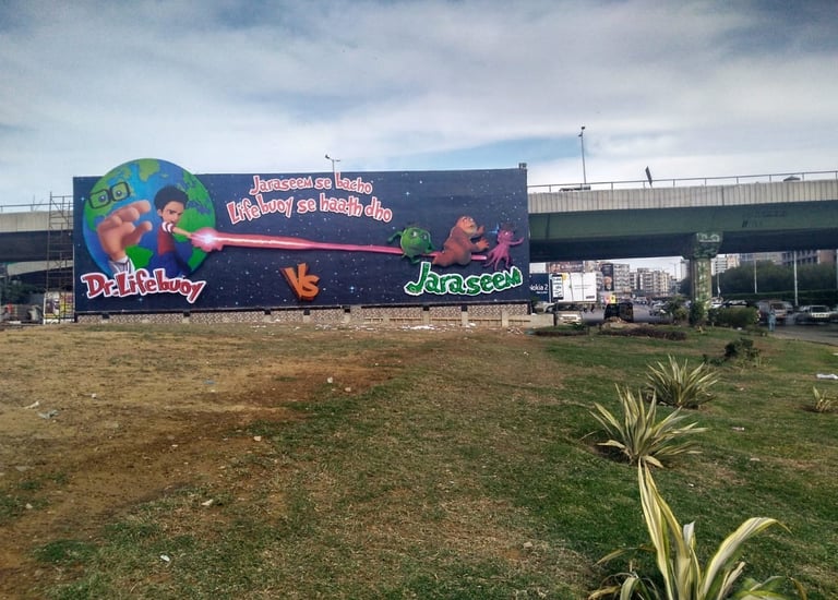 Dr Lifebuoy Billboard in Day Light