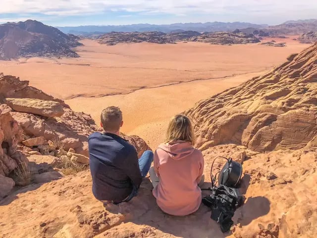 View from Jabal Al Hash in Wadi Rum