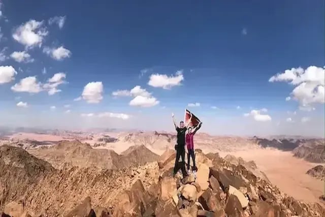 Jabal Umm Ad Dami hike in Wadi Rum