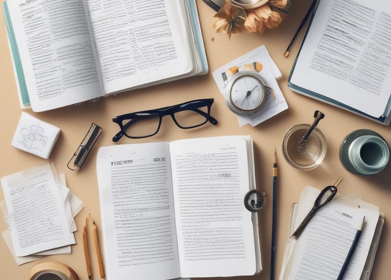 An individual nurse studying licensure exam materials at a desk.