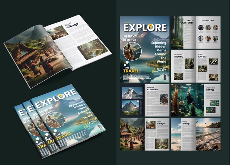 Cover of a lifestyle magazine featuring a smiling woman in summer fashion, bold title at the top