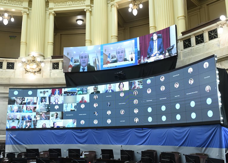 Primera Sesión Remota Senado de la Nación