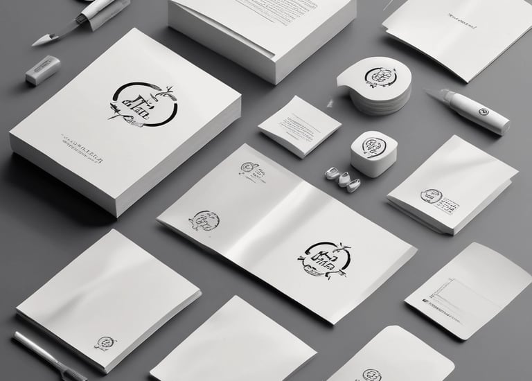 A vibrant collage showcasing various design projects.