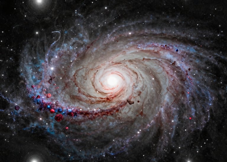 A close-up image of a telescope pointing toward a starry night sky.