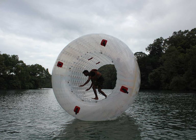 dandeli resorts offer river zorbing