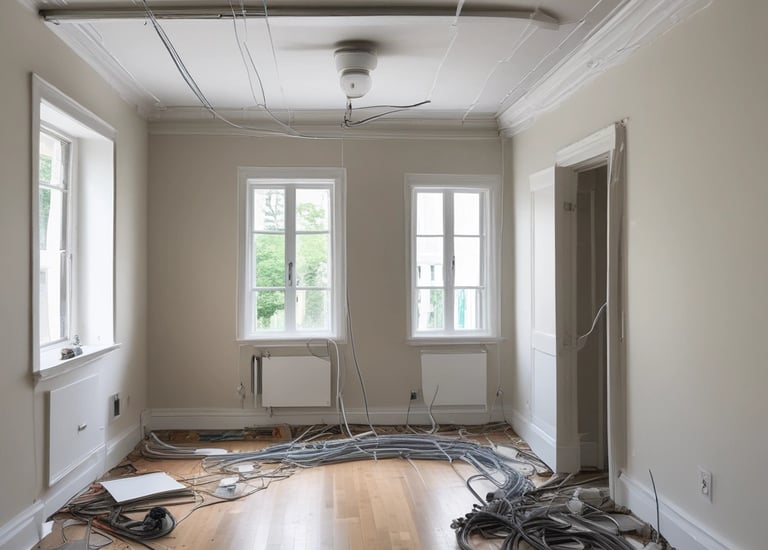 closeup photo of yellow and black handheld tool near white plastic locks
